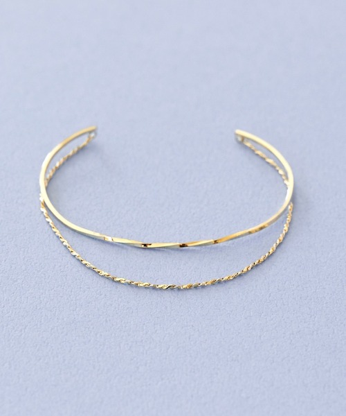 Phoebe（フィービィー）の「クラッカードレーブバングル（バングル/リストバンド・レディース・イエローゴールド/ピンクゴールド・FREE）」の9枚目の写真