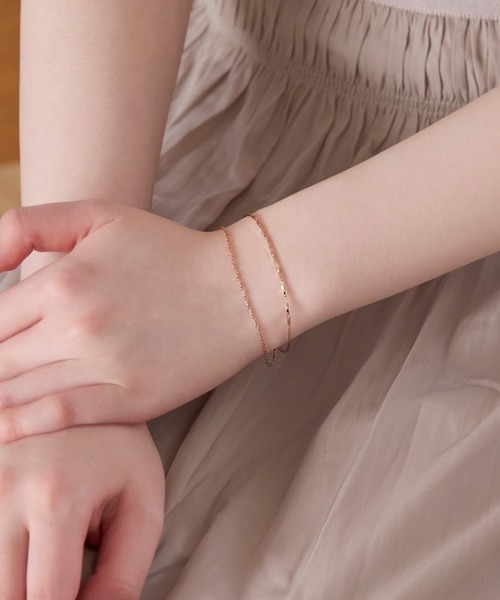 Phoebe（フィービィー）の「クラッカードレーブバングル（バングル/リストバンド・レディース・イエローゴールド/ピンクゴールド・FREE）」の6枚目の写真