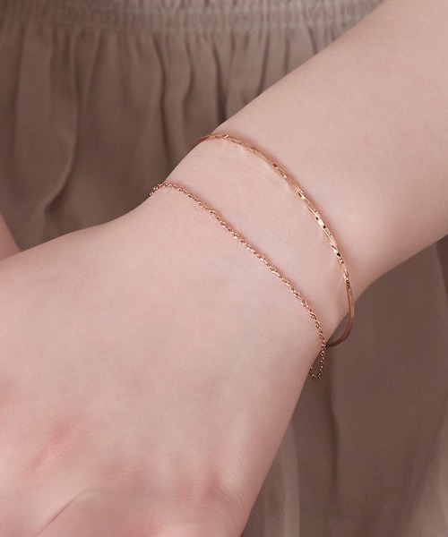 Phoebe（フィービィー）の「クラッカードレーブバングル（バングル/リストバンド・レディース・イエローゴールド/ピンクゴールド・FREE）」の11枚目の写真