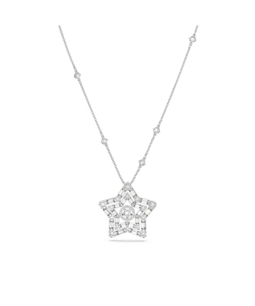 公式 ネックレス スワロフスキー Stella ペンダント ロジウム プレーティング を購入できます Swarovski ロジウム プレーティング ネックレス ホワイト 星 ミックスカット Swarovski スワロフスキー のネックレス Swarovski