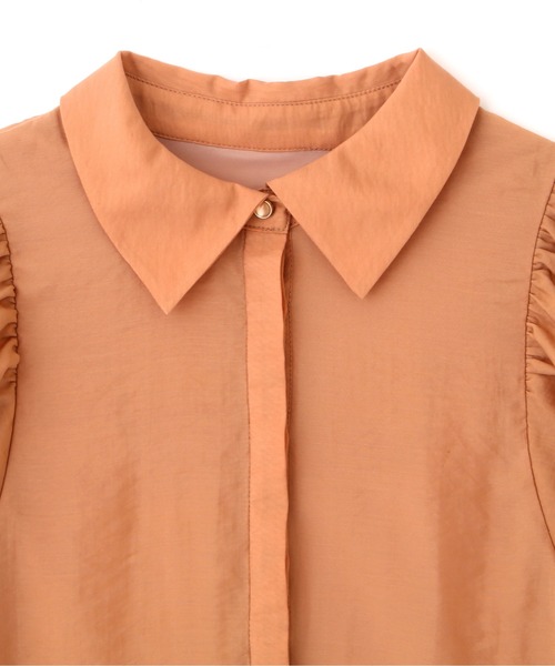 PROPORTION BODY DRESSING（プロポーションボディドレッシング）の「＜Ｅ＞バルーンスリーブラッフルブラウス / 1212217801（シャツ/ブラウス・レディース・グレー/オレンジ・FREE）」の13枚目の写真