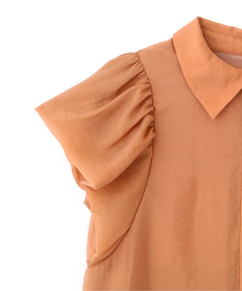 PROPORTION BODY DRESSING（プロポーションボディドレッシング）の「＜Ｅ＞バルーンスリーブラッフルブラウス / 1212217801（シャツ/ブラウス・レディース・グレー/オレンジ・FREE）」の14枚目の写真