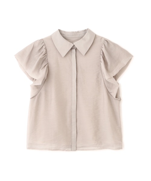 PROPORTION BODY DRESSING（プロポーションボディドレッシング）の「＜Ｅ＞バルーンスリーブラッフルブラウス / 1212217801（シャツ/ブラウス・レディース・グレー/オレンジ・FREE）」の9枚目の写真