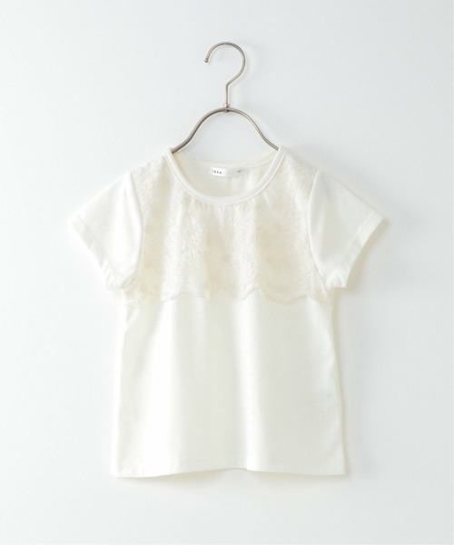 ikka(イッカ)の「【キッズ】フロントレースフラシT(100~160cm)(Tシャツ/カットソー・キッズ・ライム/オフホワイト・160/120/130/140/110/150/100)」の11枚目の写真