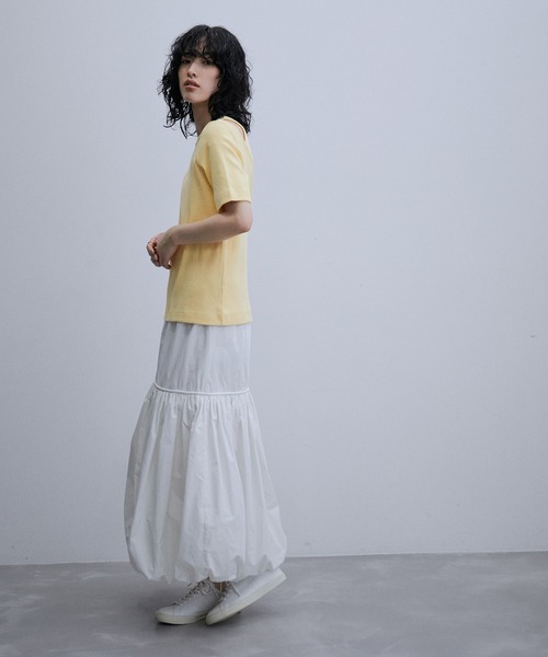 ADAM ET ROPE'(アダムエロペ)の「デザインレイヤードプルオーバー(Tシャツ/カットソー・レディース・ブラック/ベージュ/パープル・FREE)」の16枚目の写真