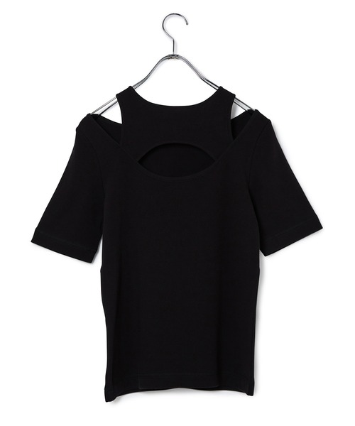 ADAM ET ROPE'(アダムエロペ)の「デザインレイヤードプルオーバー(Tシャツ/カットソー・レディース・ブラック/ベージュ/パープル・FREE)」の11枚目の写真