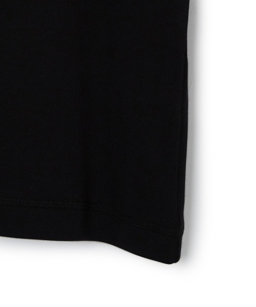 ADAM ET ROPE'(アダムエロペ)の「デザインレイヤードプルオーバー(Tシャツ/カットソー・レディース・ブラック/ベージュ/パープル・FREE)」の5枚目の写真