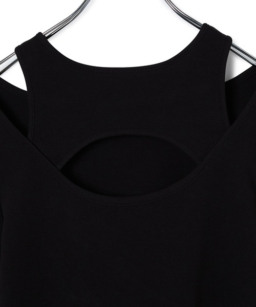 ADAM ET ROPE'(アダムエロペ)の「デザインレイヤードプルオーバー(Tシャツ/カットソー・レディース・ブラック/ベージュ/パープル・FREE)」の19枚目の写真