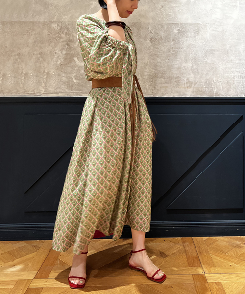 セール】IENA LA BOUCLE Deveaux イカットワンピース