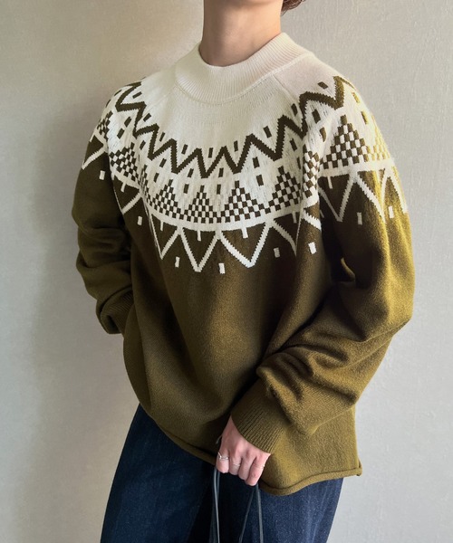 knit Jemade（ニットジェメイド）の「求心フェアアイルニット（ニット