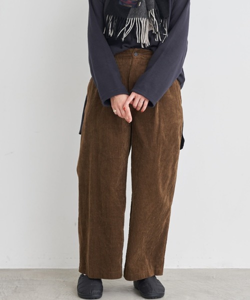 yuni（ユニ ）の「Cotton thick corduroy wide pants（その他
