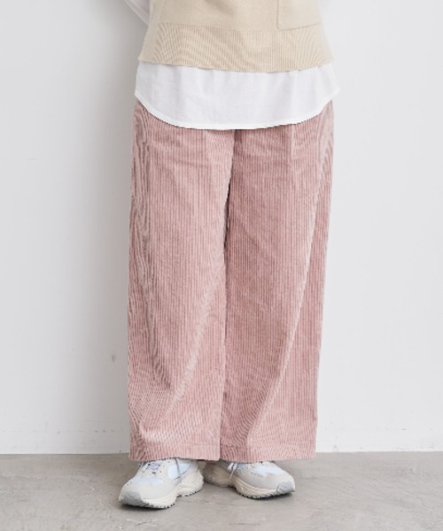 yuni（ユニ ）の「Cotton thick corduroy wide pants（その他パンツ