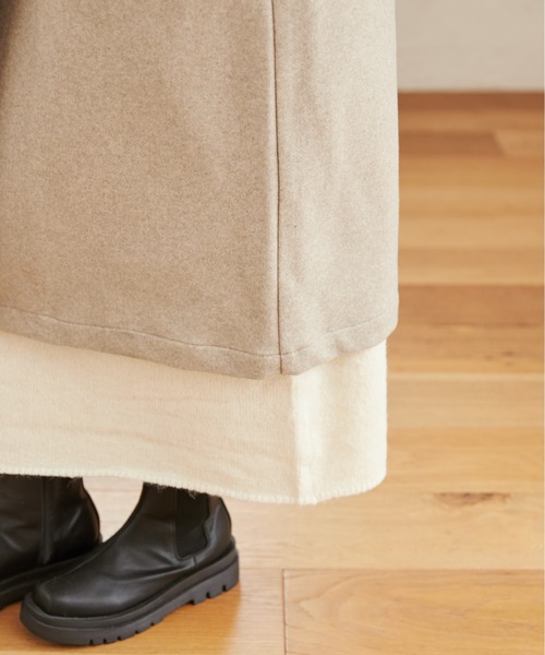 ANGIE（アンジー）の「ウールライクステンカラーコート（ステンカラーコート・レディース・ブラック/杢グレー/ライトベージュ・FREE）」の7枚目の写真