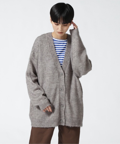 MANASTASH(マナスタッシュ)の「MANASTASH/マナスタッシュ WS ABERDEEN KURTIGAN ウィメンズアバディーンカーディガン(カーディガン/ボレロ・レディース・ライトグレー/ブラック/ピンク/イエロー・MEDIUM)」の3枚目の写真