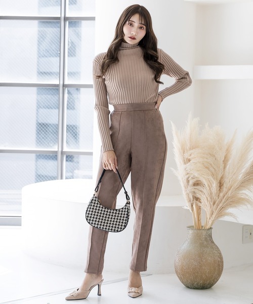 Julia Boutique（ジュリアブティック）の「千鳥格子柄ハーフムーンバッグ/22576（ハンドバッグ・レディース・ブラック・ONE）」の5枚目の写真