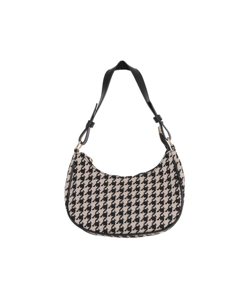 Julia Boutique（ジュリアブティック）の「千鳥格子柄ハーフムーンバッグ/22576（ハンドバッグ・レディース・ブラック・ONE）」の16枚目の写真
