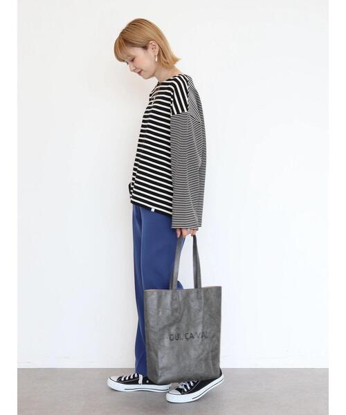 AMERICAN HOLIC(アメリカンホリック)の「ボーダー違いカットプルオーバー(Tシャツ/カットソー・レディース・ブラック/グレー/オレンジ/ミント・M/L)」の18枚目の写真