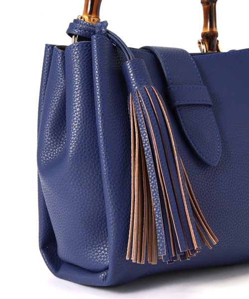 N.（N. Natural Beauty Basic）（エヌエヌナチュラルビューティーベーシック）の「バンブータッセルショルダーバッグ（ショルダーバッグ・レディース・ブラック/グレイッシュベージュ/ブルー・ﾌﾘ-）」の16枚目の写真