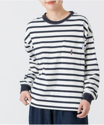 PARROTT CANVAS（パロットキャンバス）の「PARROTT CANVAS/パロットキャンバス　ポケットボーダーロングスリーブＴシャツ（Tシャツ/カットソー・メンズ）」