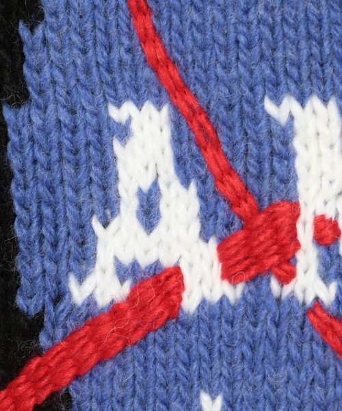 L.H.P Private Brand(エルエイチピープライベートブランド)の「【別注】amok /アモク/NASA KNIT(ニット/セーター・メンズ・ブルー/ブラック/パープル・F)」の14枚目の写真