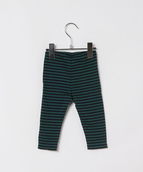 agnes b.（アニエスベー）の「J190 L JERICHO ベビー ボーダーレギンス（その他パンツ・キッズ・グリーン・1YEAR/2YEAR/18M/6MONTH）」の2枚目の写真