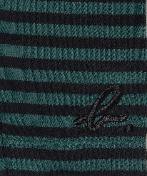 agnes b.（アニエスベー）の「J190 L JERICHO ベビー ボーダーレギンス（その他パンツ・キッズ・グリーン・1YEAR/2YEAR/18M/6MONTH）」の3枚目の写真