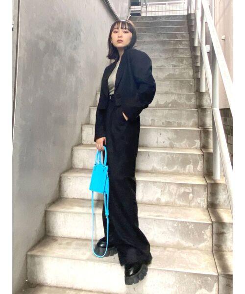 EMODA（エモダ）の「ジャガードロゴバッグ（ハンドバッグ・レディース・ブラック/その他/ブルー・FREE）」の15枚目の写真