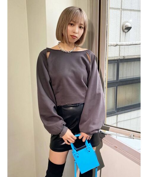 EMODA（エモダ）の「ジャガードロゴバッグ（ハンドバッグ・レディース・ブラック/その他/ブルー・FREE）」の16枚目の写真