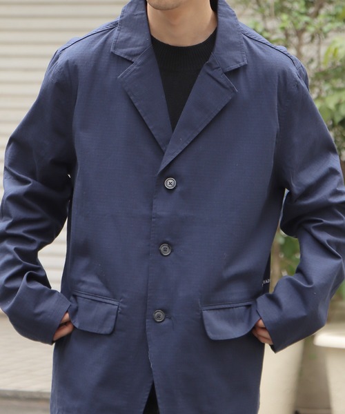 POP TRADING COMPANY（ポップトレーディングカンパニー）の「POP TRADING COMPANY/ポップトレーディングカンパニー hewitt suit jacket テーラードジャケット（テーラードジャケット・メンズ・ネイビー・M/XL/L）」の7枚目の写真