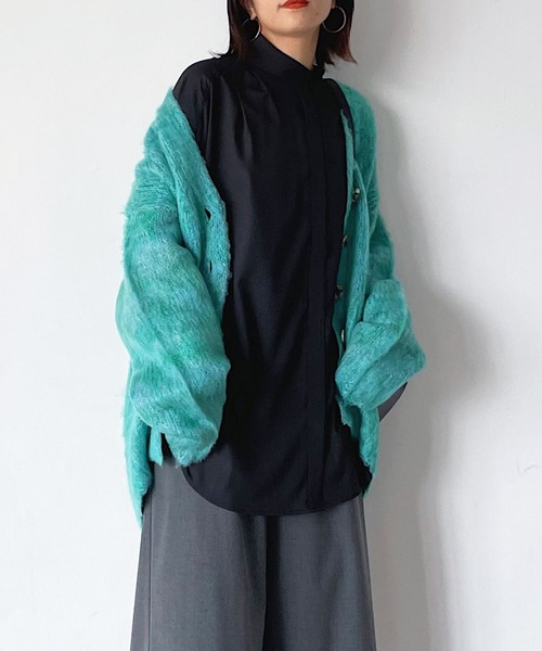 PAGEBOY（ページボーイ）の「ハイネックチュニックブラウス（シャツ/ブラウス・レディース・ターコイズブルー/ブラック/オフホワイト・FREE）」の3枚目の写真