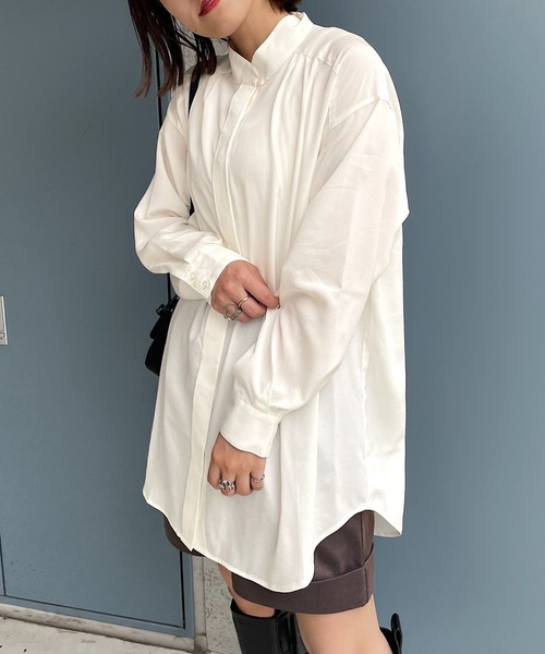 PAGEBOY（ページボーイ）の「ハイネックチュニックブラウス（シャツ/ブラウス・レディース・ターコイズブルー/ブラック/オフホワイト・FREE）」の17枚目の写真