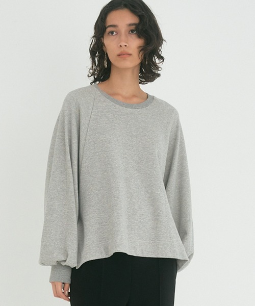 OUTERSUNSET（アウターサンセット）の「wide raglan sweatshirt（スウェット・レディース・ブラック/グレー・FREE）」の3枚目の写真