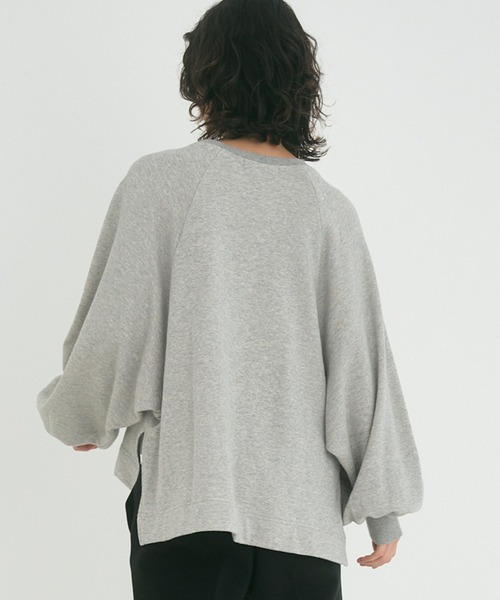 OUTERSUNSET（アウターサンセット）の「wide raglan sweatshirt（スウェット・レディース・ブラック/グレー・FREE）」の6枚目の写真