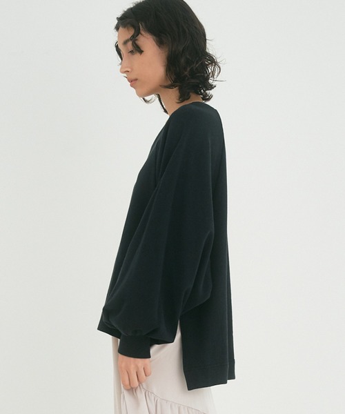 OUTERSUNSET（アウターサンセット）の「wide raglan sweatshirt（スウェット・レディース・ブラック/グレー・FREE）」の8枚目の写真