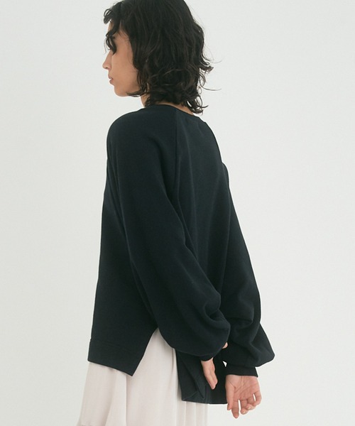 OUTERSUNSET（アウターサンセット）の「wide raglan sweatshirt（スウェット・レディース・ブラック/グレー・FREE）」の9枚目の写真