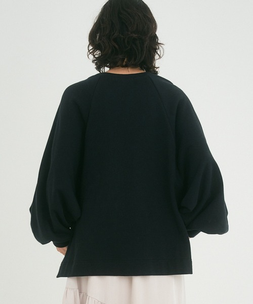 OUTERSUNSET（アウターサンセット）の「wide raglan sweatshirt（スウェット・レディース・ブラック/グレー・FREE）」の10枚目の写真