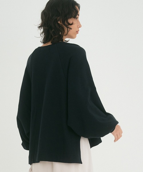 OUTERSUNSET（アウターサンセット）の「wide raglan sweatshirt（スウェット・レディース・ブラック/グレー・FREE）」の11枚目の写真