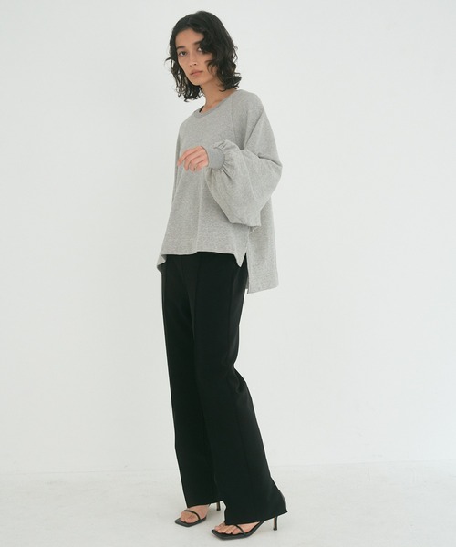 OUTERSUNSET（アウターサンセット）の「wide raglan sweatshirt（スウェット・レディース・ブラック/グレー・FREE）」の7枚目の写真