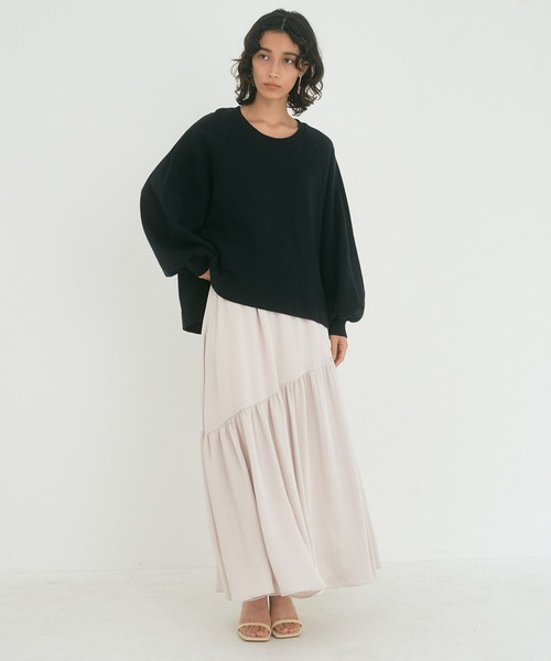 OUTERSUNSET（アウターサンセット）の「wide raglan sweatshirt（スウェット・レディース・ブラック/グレー・FREE）」の12枚目の写真