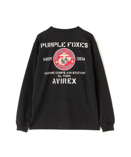 AVIREX（アヴィレックス）の「PURPLE FOXES LONG SLEEVE T-SHIRT / パープル フォックス 長袖 Tシャツ / AVIREX /アヴィレックス（Tシャツ/カットソー・メンズ・オレンジ/ホワイト/ブラック・2XL/L/M/XL）」の13枚目の写真