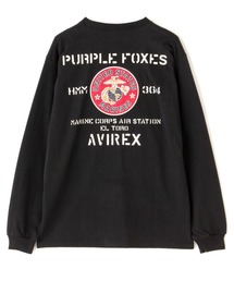 AVIREX | PURPLE FOXES LONG SLEEVE T-SHIRT / パープル フォックス 長袖 Tシャツ / AVIREX /アヴィレックス(Tシャツ/カットソー)