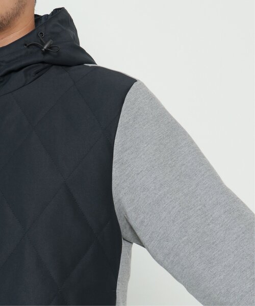 ikka(イッカ)の「sorona(R) コンビ中綿ジップパーカー(ブルゾン・メンズ・ネイビー/ブラック・L/XL/M/S)」の6枚目の写真