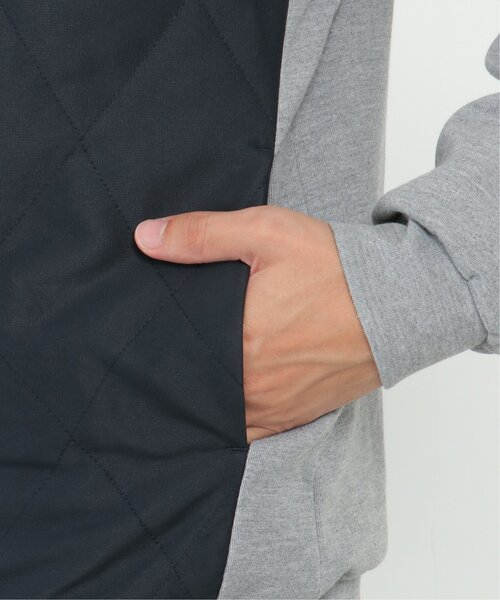 ikka(イッカ)の「sorona(R) コンビ中綿ジップパーカー(ブルゾン・メンズ・ネイビー/ブラック・L/XL/M/S)」の10枚目の写真