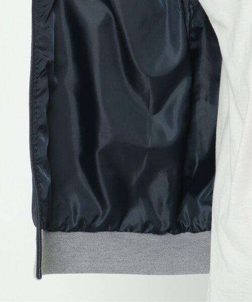 ikka(イッカ)の「sorona(R) コンビ中綿ジップパーカー(ブルゾン・メンズ・ネイビー/ブラック・L/XL/M/S)」の13枚目の写真