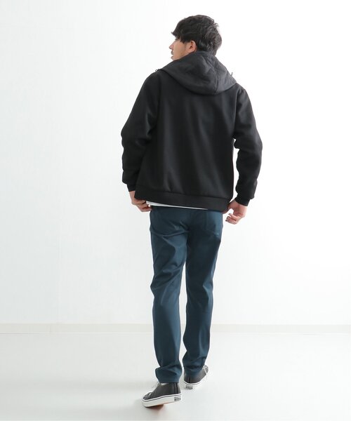 ikka(イッカ)の「sorona(R) コンビ中綿ジップパーカー(ブルゾン・メンズ・ネイビー/ブラック・L/XL/M/S)」の21枚目の写真