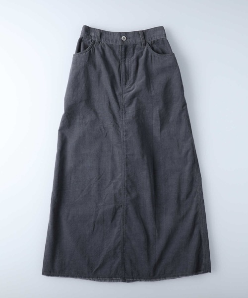 HONEYSUCKLE ROSE(ハニーサックルローズ)の「【HONEYSUCKLE ROSE】細コールロングスカート(スカート・レディース・ダークグレー/ライトベージュ/ネイビー・L/M)」の5枚目の写真