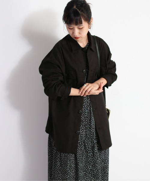 cepo(セポ)の「ミリタリーオーバーシャツ(シャツ/ブラウス・レディース・ブラック/オリーブ・M)」の16枚目の写真