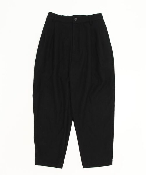 VOAAOV（ヴォアーブ）の「【VOAAOV】 BISHU TUMBLER KERSEY WOOL Tuck Wide Pants（スラックス・メンズ・ベージュ/ブラック・2/1）」の13枚目の写真