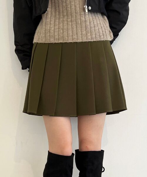 MAJESTIC LEGON（マジェスティックレゴン）の「プリーツミニスカパン（その他パンツ・レディース・ベージュ/カーキオリーブ/ブラック・MEDIUM）」の14枚目の写真