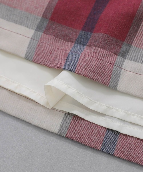 osharewalker（オシャレウォーカー）の「【廃盤】『ビッグチェック柄タックスカート』（スカート・レディース・レッド/キャメル/グリーン・1/2）」の16枚目の写真